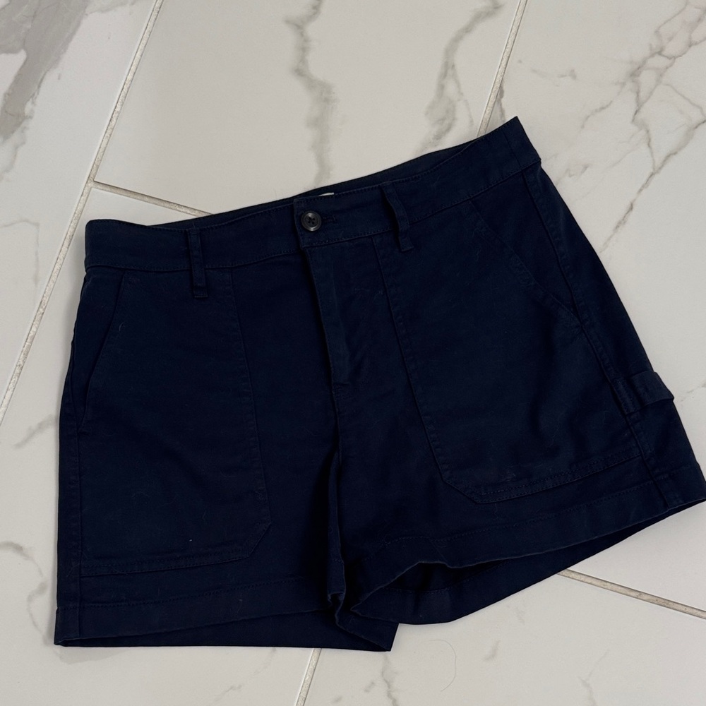 J. Crew Dark Blue Women's Cargo Shorts
